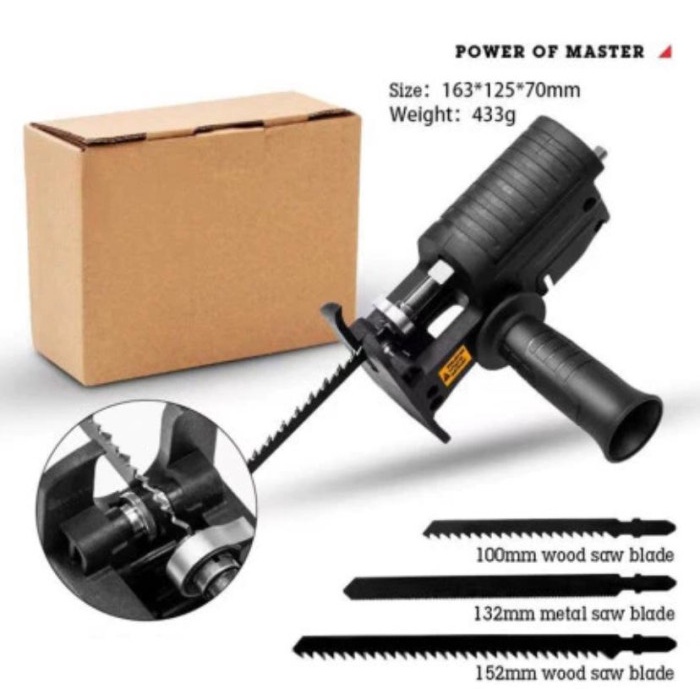 Mailtank Power - Adaptor Jigsaw Gergaji Mesin Adapter Reciprocating Jigsaw Tambahan Jig