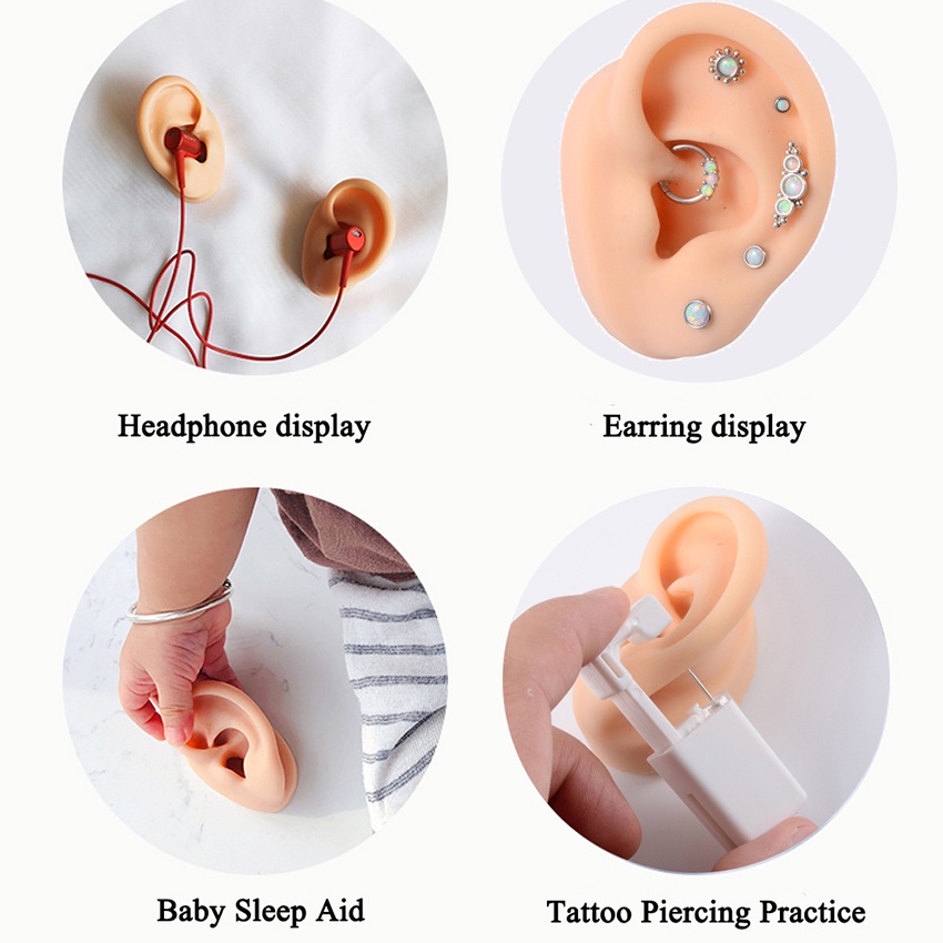 

Model Telinga Manusia Palsu Bahan Silikon Untuk Display Earphone Alat Bantu Mengajar Model Telinga