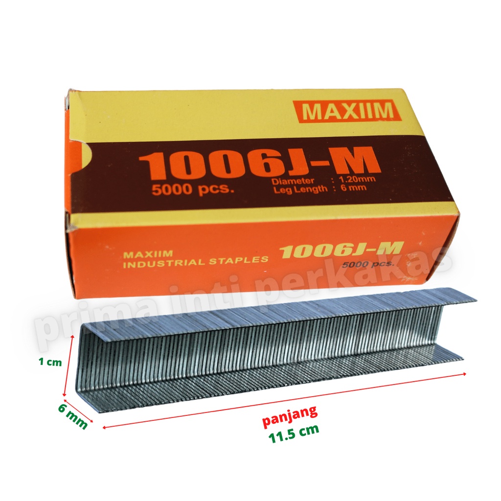 

TERMURAH Isi staples tembak MAXIIM 1006J-M isi gun tacker 6mm