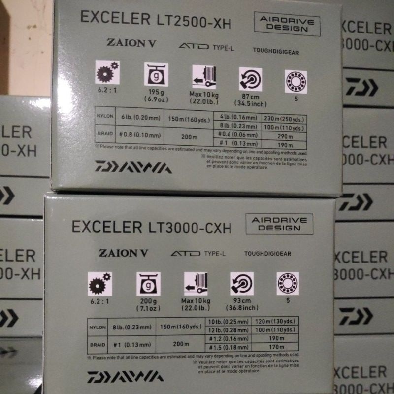 reel daiwa exceler 2023