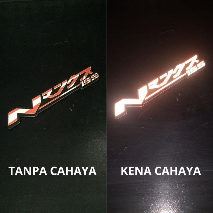 

TERUJI Emblem Motor Reflektor NMAX KANJI JDM Logo Bahan Akrilik Hologram