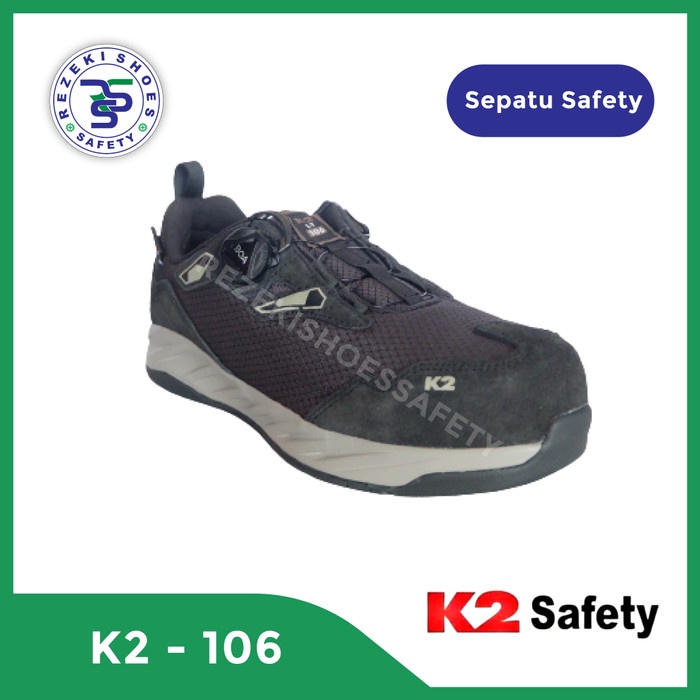 Sepatu Safety K2 106 BOA Navy - Sepatu Sport Safety K2-106 BOA Navy