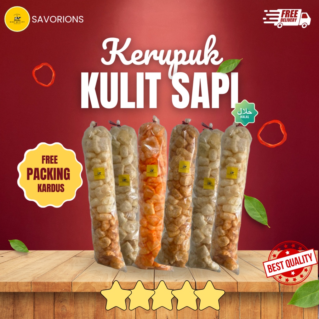 

1 BAL KERUPUK KULIT SAPI DOROKDOK VIRAL RAMBAK ENAK HALAL WE!