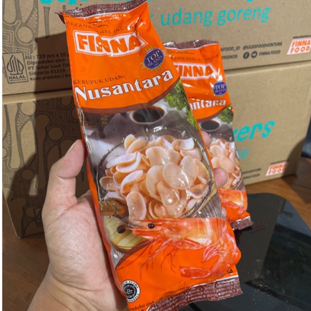 

Finna Kerupuk Udang NUSANTARA Asli Sidoarjo 380g (MENTAH) WE!