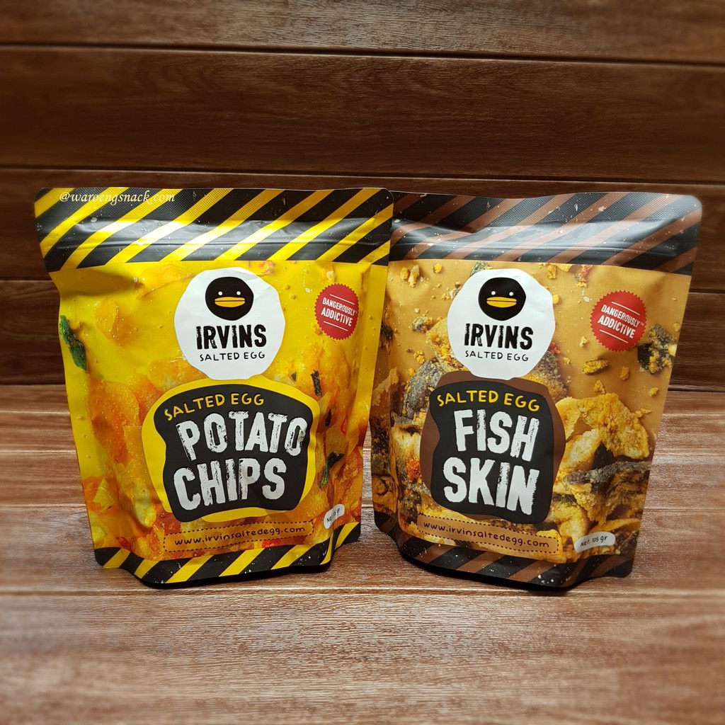 

IRVINS SALTED EGG FISH SKIN & POTATO 95gr (HALAL) WE!