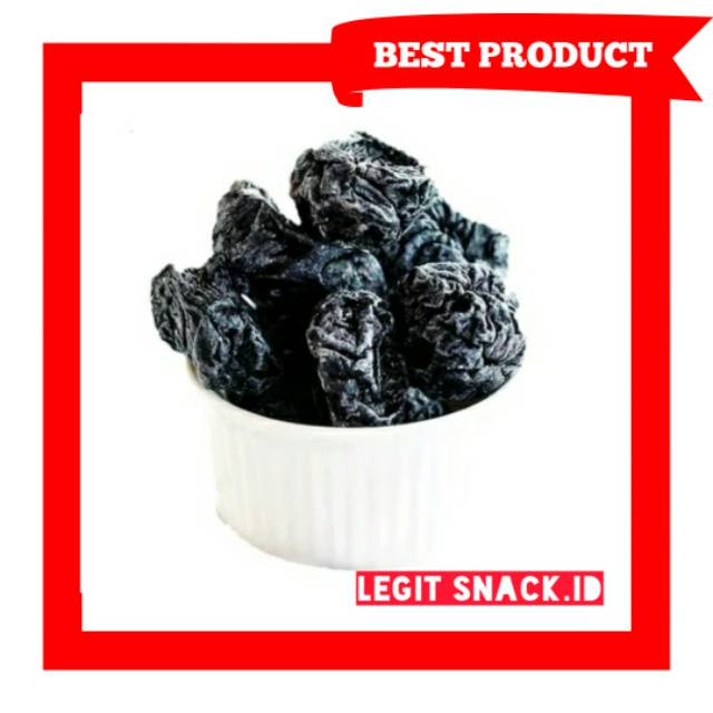 

Plum Kering Manisan Buah Plum / Dried Prune ( Prunes ) / Plum Hitam Tanpa Biji WE!