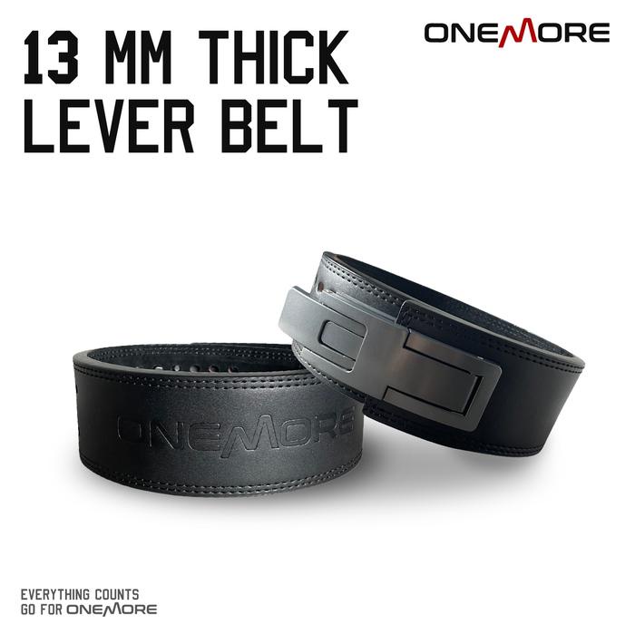 ONE MORE 13MM Powerlifting Lever Belt Sabuk Fitness Gym