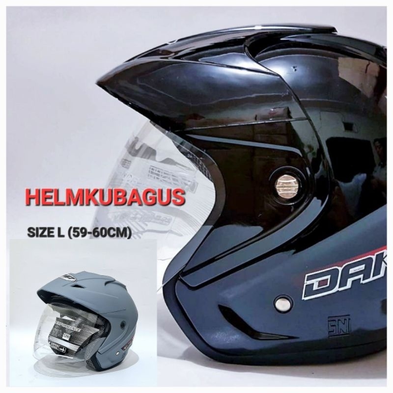 FLASH SALE HELM MOTOR HELEM HALF FACE DEWASA SNI TIPE DAKKAR HELM COWOK CEWEK FASHION DEWASA JUMBO