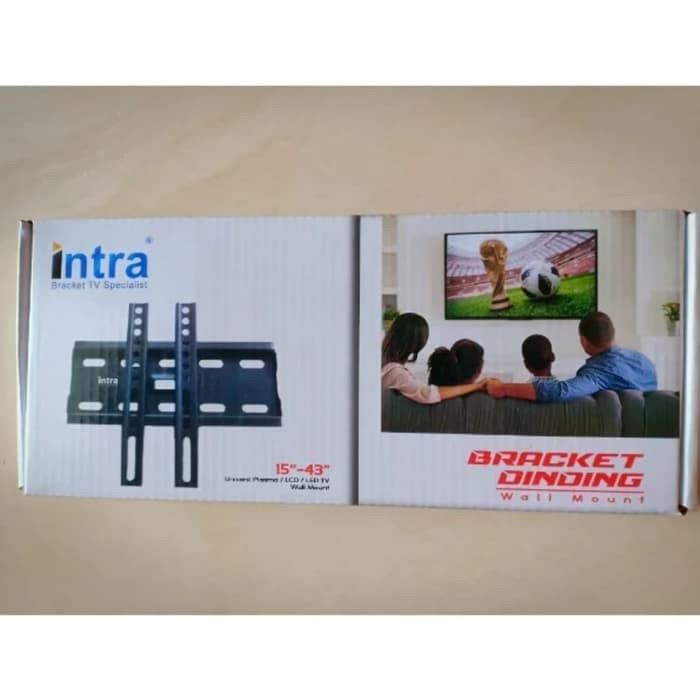 JTTOP" BRACKET BRAKET TV MERK INTRA DINDING LED 21 32 43 INCH