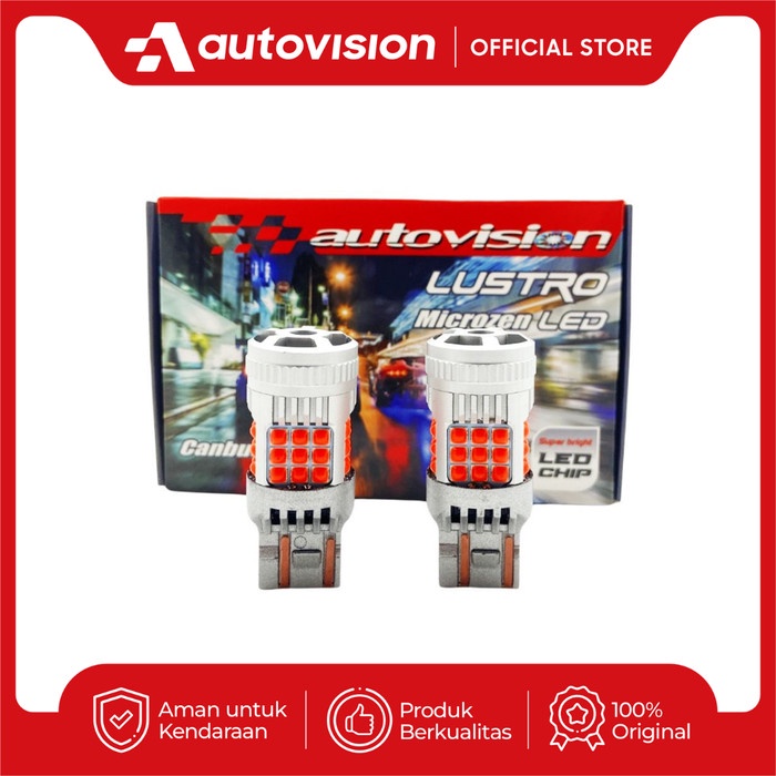 Ready Lampu Rem Mobil LED Autovision T20 7443 36-3030SMD Canbus Bipolar 12V