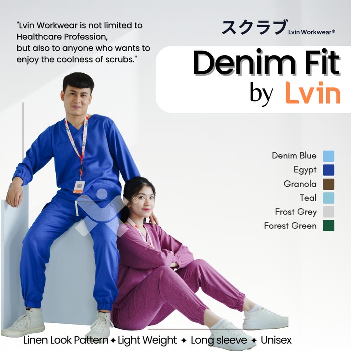 Ready [ Lvin ] GRAIN - Baju OKA Lengan Panjang Joger / Baju Jaga / Baju Oka