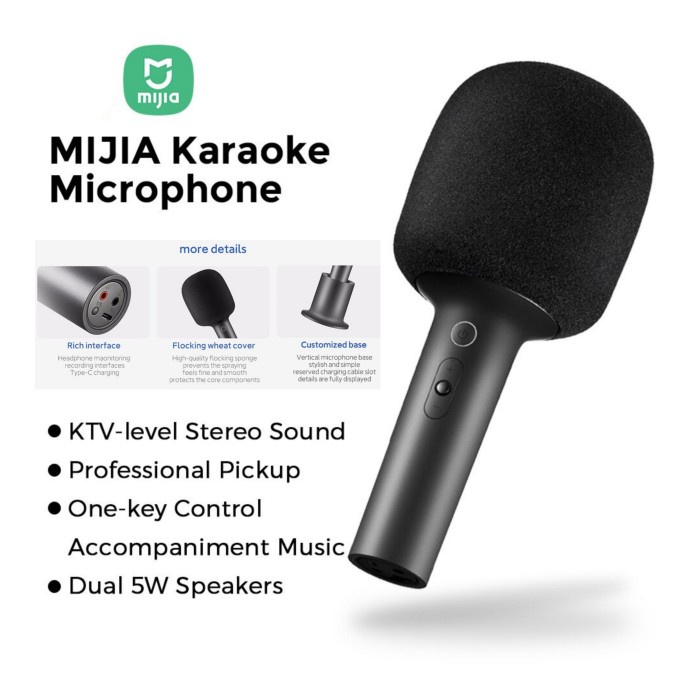 Mijia Microphone Karaoke Wireless Bluetooth Speaker KTV Portable Mik