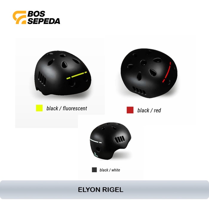 Elyon Rigel 04 Helm Sepeda Roadbike, Sepeda Lipat, Helm Skateboard -Gratisongkir