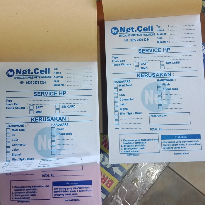 

TERLARIS! NOTA BON KWITANSI INVOICE 10 buku + stempel