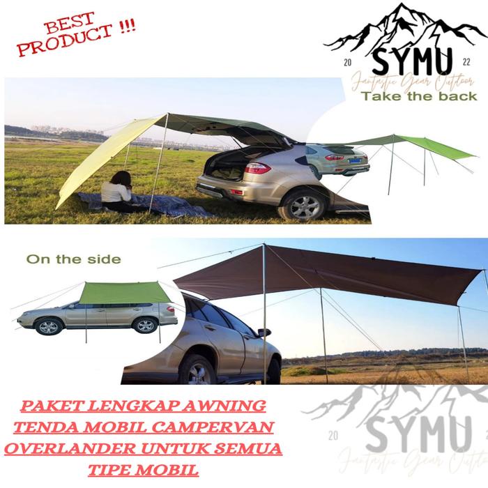 Best Seller Paket Tenda Awning Mobil 3X4 M Campervan Camping - Paket Awning Tenda Samping Mobil