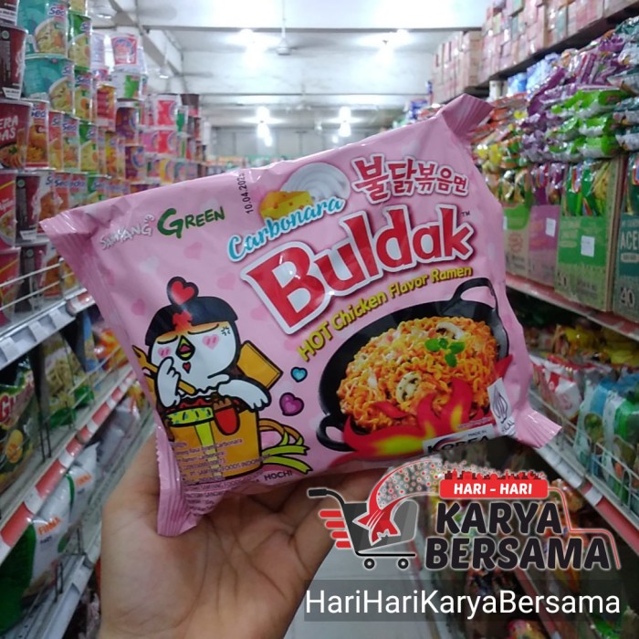 

Promo Terbatas Samyang Green Buldak Carbonara Hot Chicken Flavor Ramen 130Gr Aman