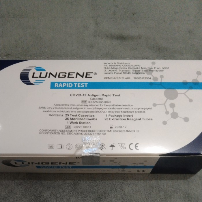 Ready swab antigen tes box