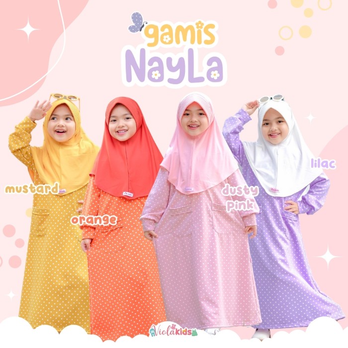 Gamis Anak Nayla / Gamis Anak BabyTerry / Violakids
