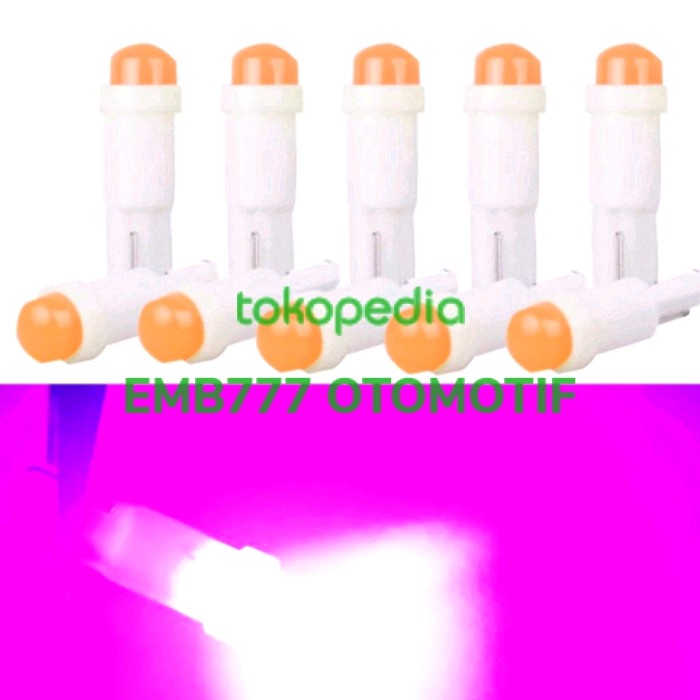 Bohlam Lampu T5 Putih Soket T5 Dasboard Panel Ac Speedometer Avanza Kode 043
