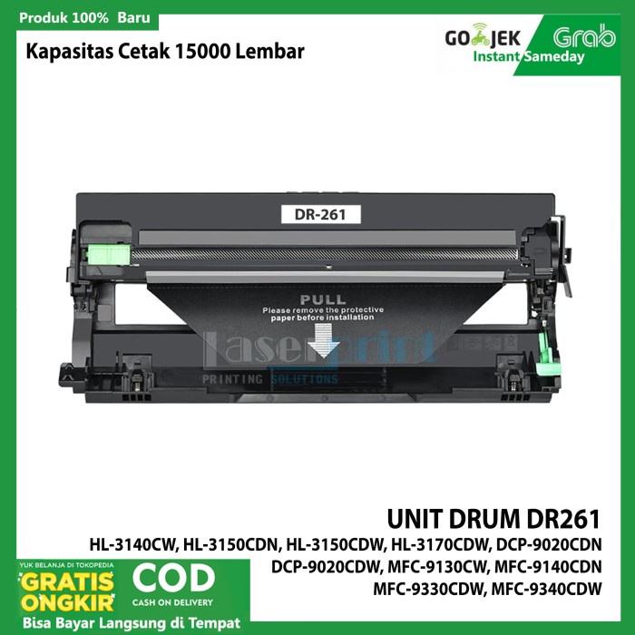 Ready Unit drum DR261 Compatible printer MFC-9330CDW, MFC-9340CDW,HL-3150CDW