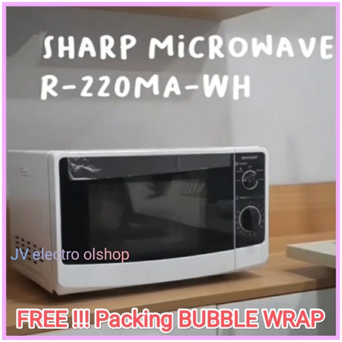 Ready- Microwave SHARP R-220MAWH 20 Liter - 450w / SHARP Microwave Low Watt