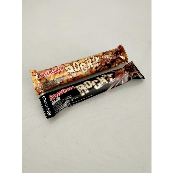

BARANG TERLARIS Sekotak 24 Pcs Coklat Silverqueen Rockr Dark Atau Milk ( DS Bgr ) Chocolate
