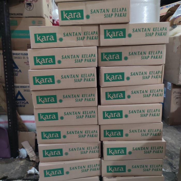 

BARANG TERLARIS Kara Santan Kelapa 200ml x 10 pcs (1 Dus)