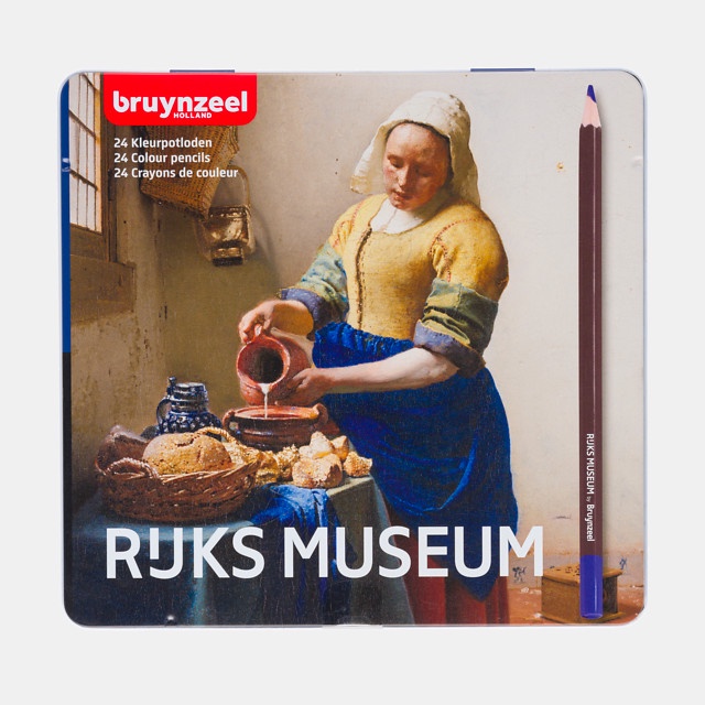 

BRUNYZEEL COLOUR PENCIL TIN RIJKSMUSEUM - THE MILKMAID 24 COLOURS