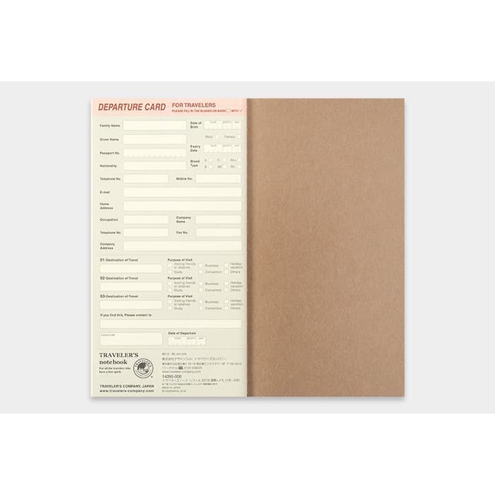 

BARANG TERLARIS Travelers Notebook Refill 2019 Weekly + Memo - Regular