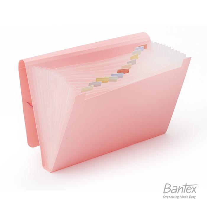 

BARANG TERLARIS Bantex Expanding File Folio Musky Pink 3601 74