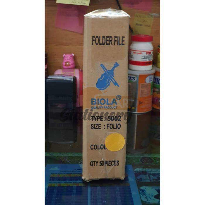 

BARANG TERLARIS Map biola 5002 kuning 1pak isi 50pc