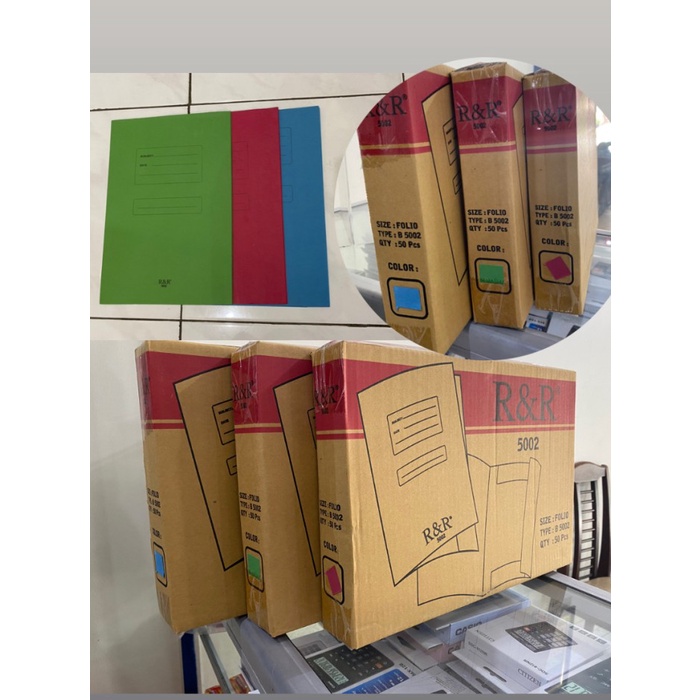 

BARANG TERLARIS Stopmap / Map Kertas RR (R&R) 1PAK (50pcs)