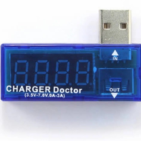 TERJAMIN usb doctor voltmeter ampere meter digita multimeter multi tester Kode 1368