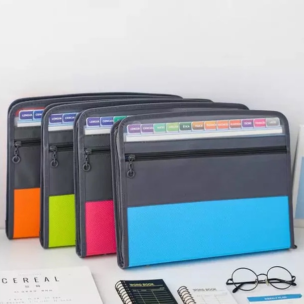 

BARANG TERLARIS Folder File 13 Pocket / Map File Ukuran A4 Untuk Penyimpanan Dokumen