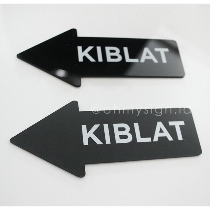 Ready- Sign Kiblat Acrylic Papan Sign Board Akrilik