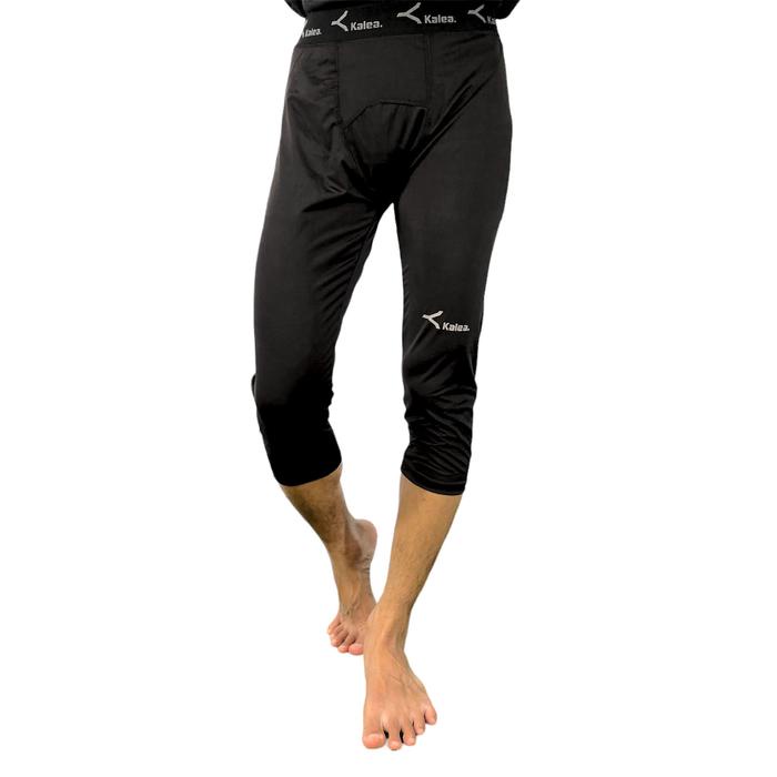 Baselayer Kalea Celana Legging Olahraga Pria Leging Ketat Olahraga 3/4 Pants Wanita Bola Outdoor