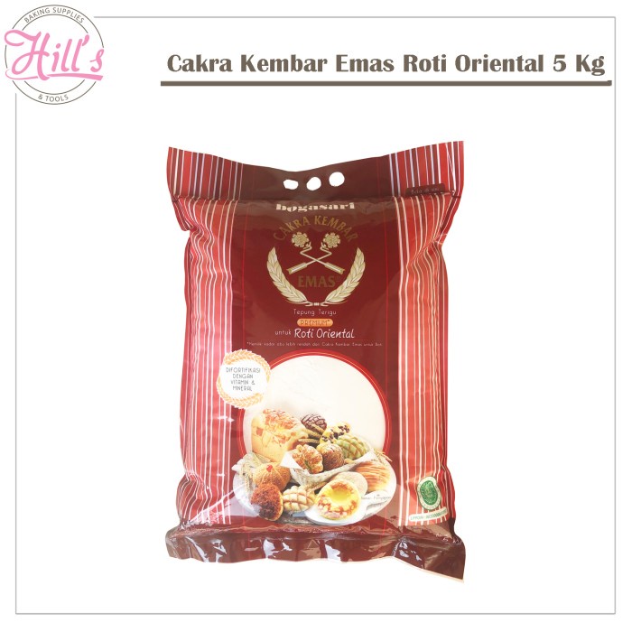 

Terbaru!! Cakra Kembar Emas Roti Oriental 5 Kg / Tepung Bogasari 5Kg Cod