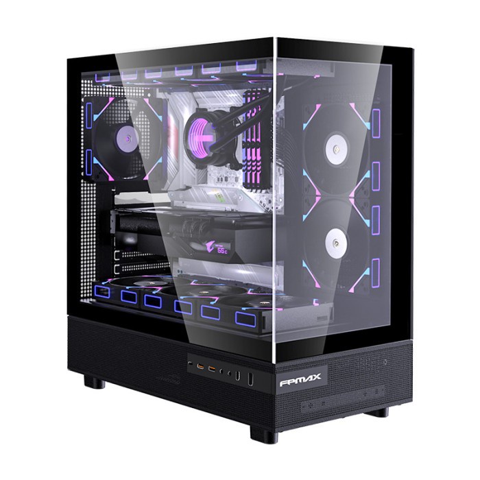 Ready CASING FPMAX Crystal Z8 Black - ATX, mATX, ITX