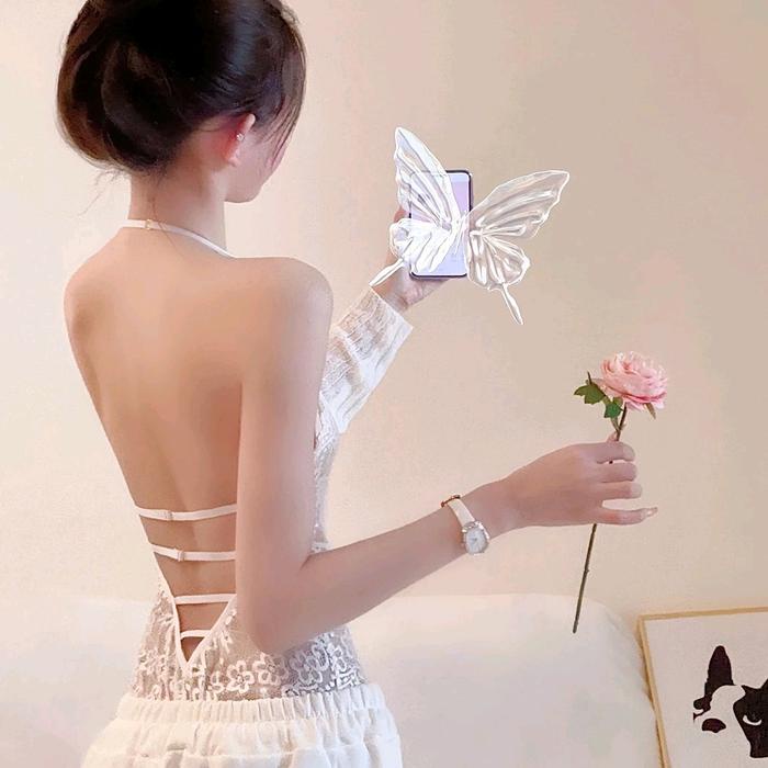 Diskon Lp349 Lingerie Aurora Tanpa Pita Bawahan Terbuka Daster Malam