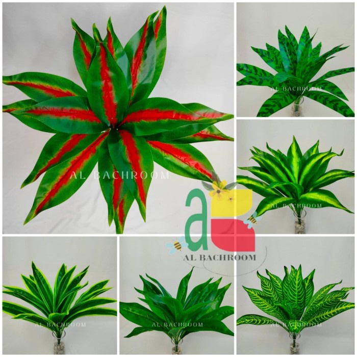 New- TANAMAN GELOMBANG CINTA 18 CABANG B8098 BUNGA ARTIFICIAL