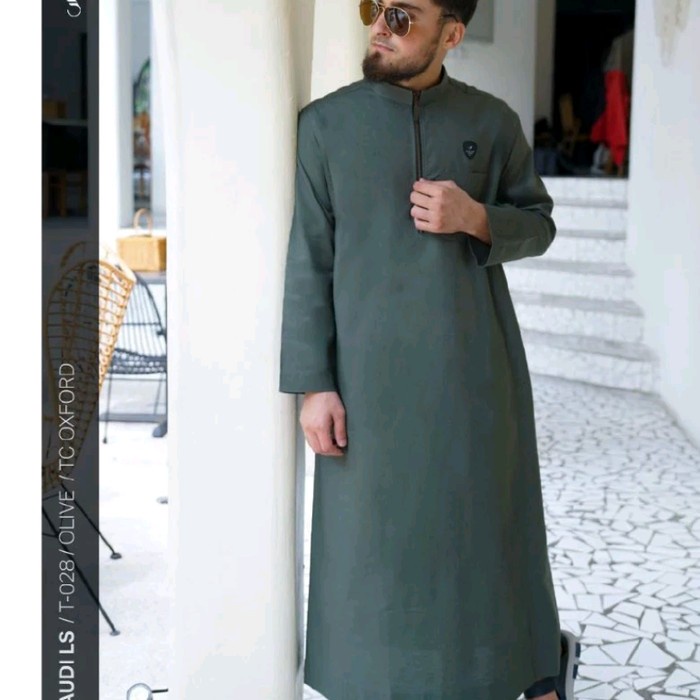 Jubah SAMASE Original Jubah Lengan Panjang Jubah Zipper T 028 Size XL - XXL