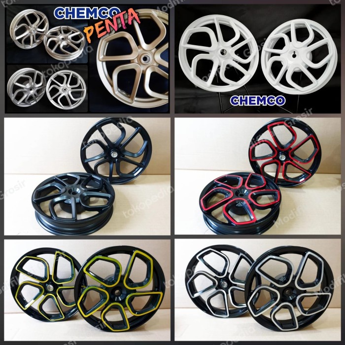 Velg Racing Tapak Lebar Chemco Vario 125 / 150 Penta 100% Original