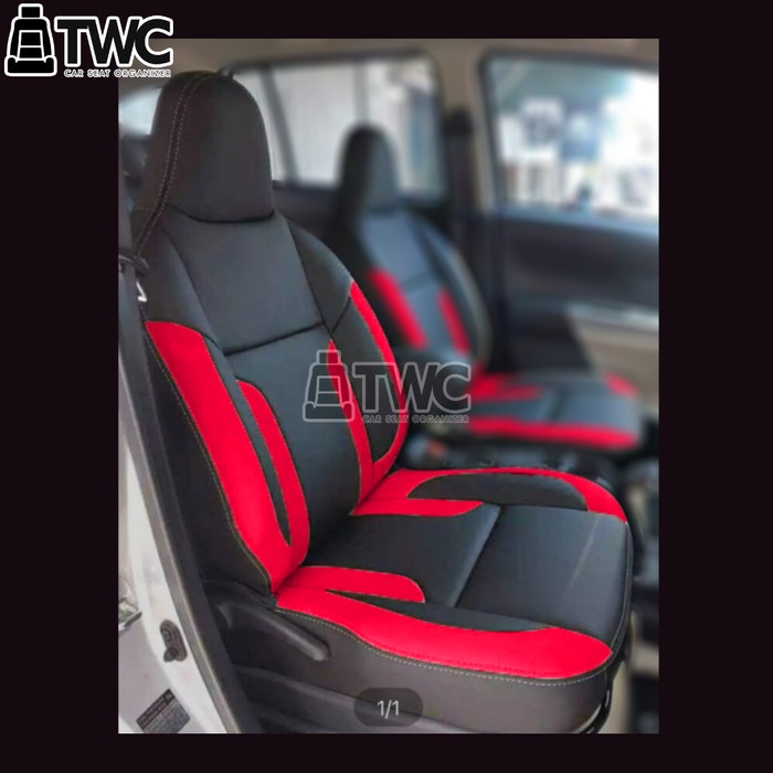 Sarung Jok Cover jok Sporty Mobil Calya Sigra 3 baris