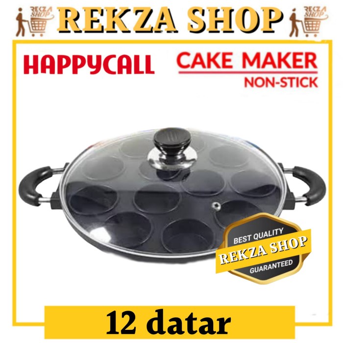 PREMIUM HAPPY CALL 12 datar loyang cetakan kue martabak mini manis kue lumpur