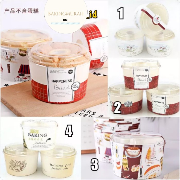 PREMIUM 10pcs loyang kertas chiffon paper cup chiffon paper case chiffon tutup