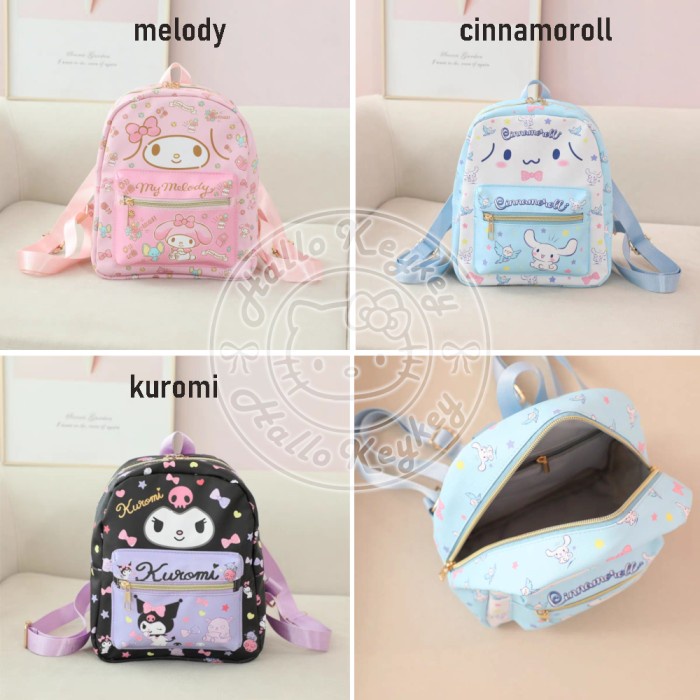 PREMIUM tas ransel kecil anak melody cinnamoroll kuromi