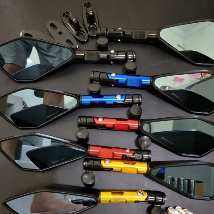 PREMIUM Kaca Spion Tomok V2 Kecil Full CNC Universal Motor NMAX Aerox R25 PCX