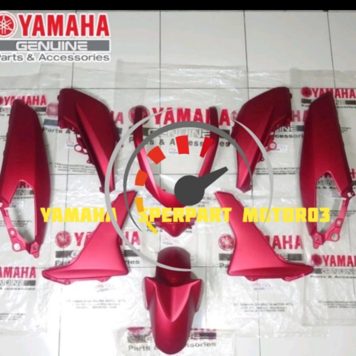 PREMIUM PAKET FULL SET BODY HALUS NMAX, N MAX OLD 2016-2019 MERAH DOFF ORI YGp
