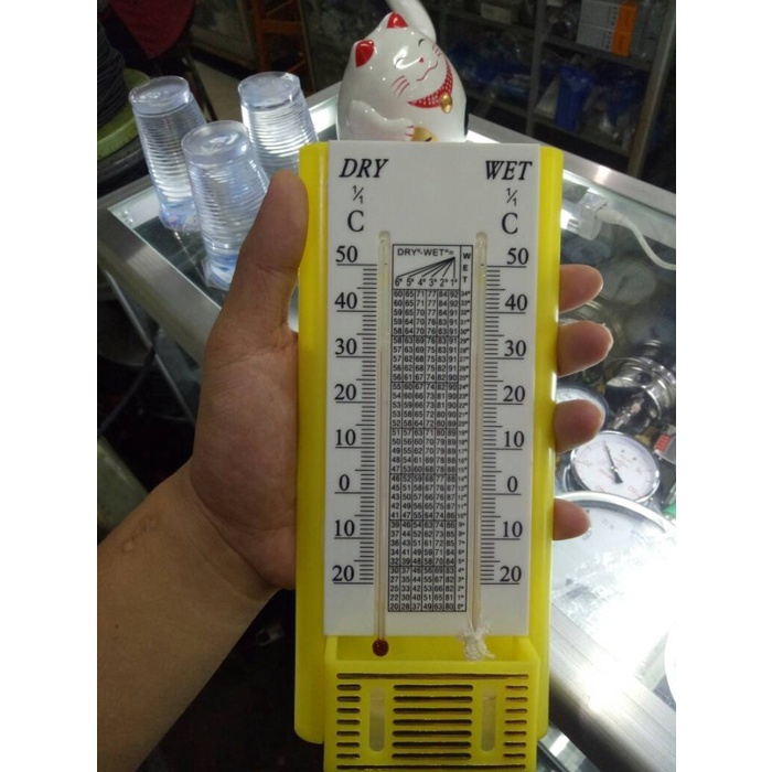 Executive thermometer dry and wet