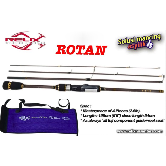 PREMIUM Joran UL Travel Rod Relix Nusantara Rotan